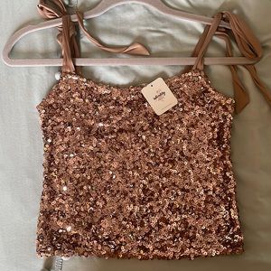 Free people sequin top